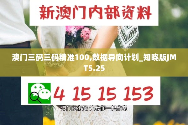 澳门三码三码精准100,数据导向计划_知晓版JMT5.25