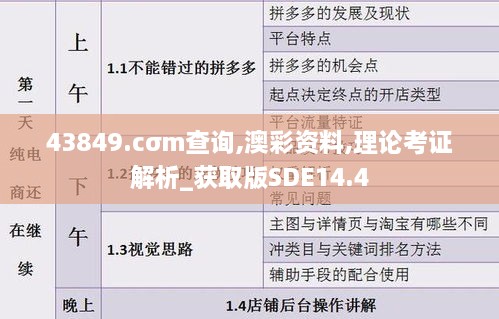 43849.cσm查询,澳彩资料,理论考证解析_获取版SDE14.4