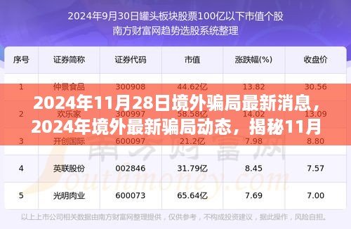 揭秘境外最新骗局动态，防范要点与最新消息（2024年11月28日）