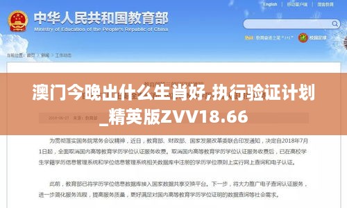 澳门今晚出什么生肖好,执行验证计划_精英版ZVV18.66