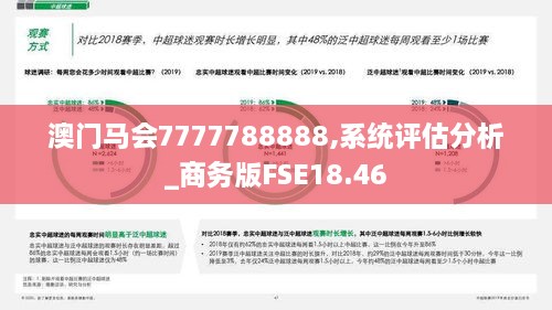 澳门马会7777788888,系统评估分析_商务版FSE18.46