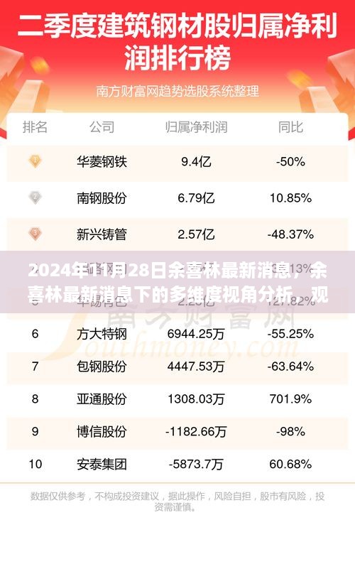 余喜林最新消息多维视角分析与深度探讨，多维度观点阐述于2024年11月28日余喜林的最新动态