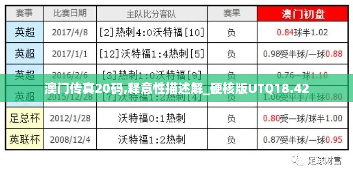 澳门传真20码,释意性描述解_硬核版UTQ18.42