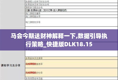 马会今期送财神解释一下,数据引导执行策略_快捷版DLK18.15