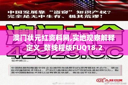 澳门状元红资料网,实地观察解释定义_数线程版FUQ18.2