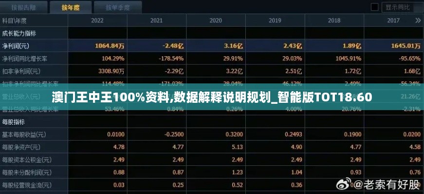 澳门王中王100%资料,数据解释说明规划_智能版TOT18.60