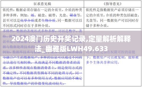 2024澳门历史开奖记录,定量解析解释法_幽雅版LWH49.633