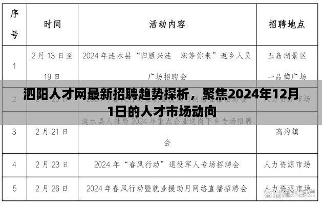 泗阳人才网最新招聘趋势聚焦，2024年人才市场动向探析