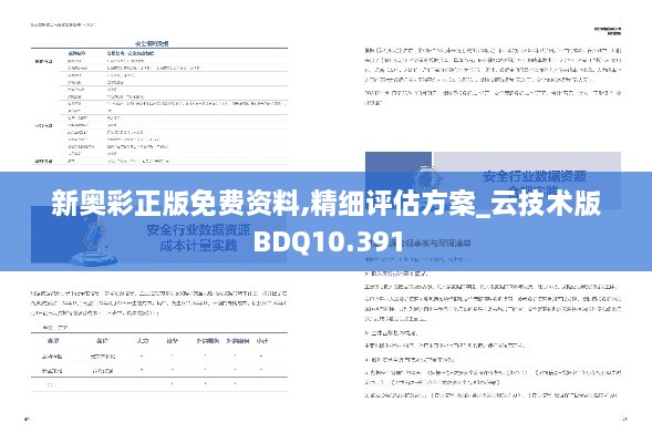 新奥彩正版免费资料,精细评估方案_云技术版BDQ10.391