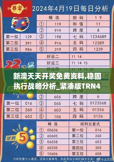 新澳天天开奖免费资料,稳固执行战略分析_紧凑版TRN49.238