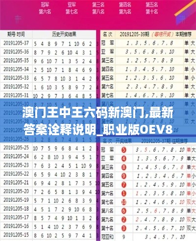 澳门王中王六码新澳门,最新答案诠释说明_职业版OEV81.387