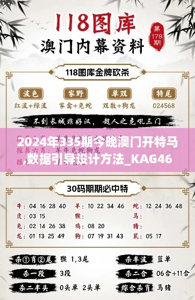 2024年335期今晚澳门开特马,数据引导设计方法_KAG46.616曝光版