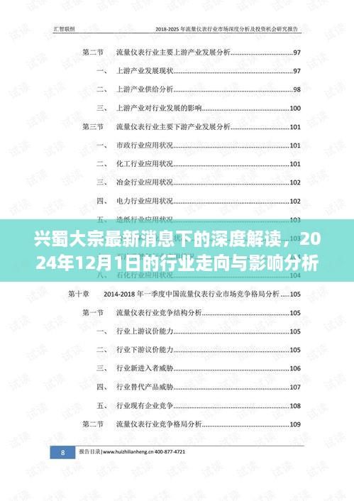 兴蜀大宗最新消息深度解读，2024年行业走向与影响分析展望报告