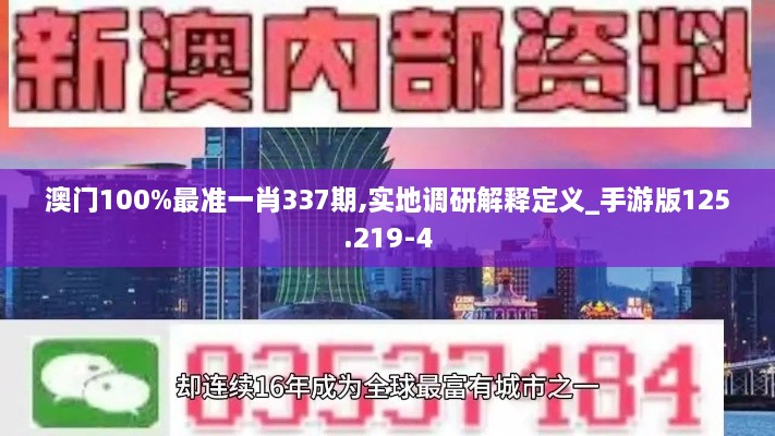 澳门100%最准一肖337期,实地调研解释定义_手游版125.219-4