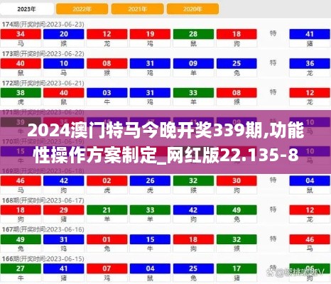 2024澳门特马今晚开奖339期,功能性操作方案制定_网红版22.135-8