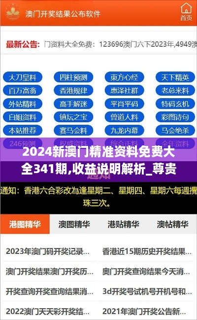 2024新澳门精准资料免费大全341期,收益说明解析_尊贵版8.578