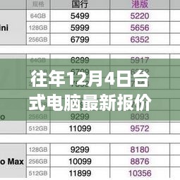 台式电脑最新报价全面评测与介绍，历年12月4日数据大解密