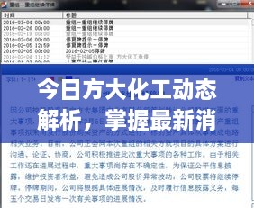 最新方大化工动态解析，掌握消息步骤指南（适合初学者与资深投资者）