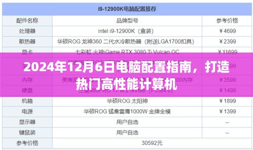 2024年电脑配置指南，打造热门高性能计算机