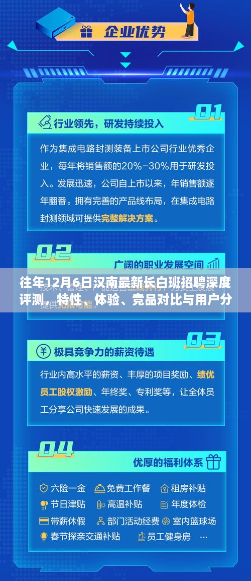 往年12月6日汉南长白班招聘深度评测，特性、体验、竞品对比与用户洞察