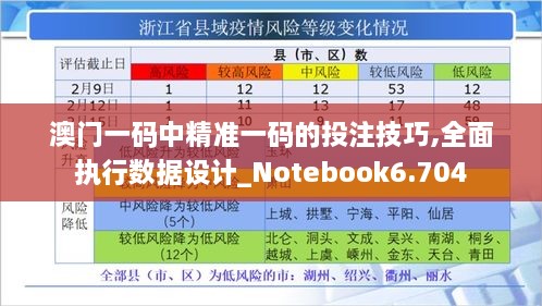 澳门一码中精准一码的投注技巧,全面执行数据设计_Notebook6.704