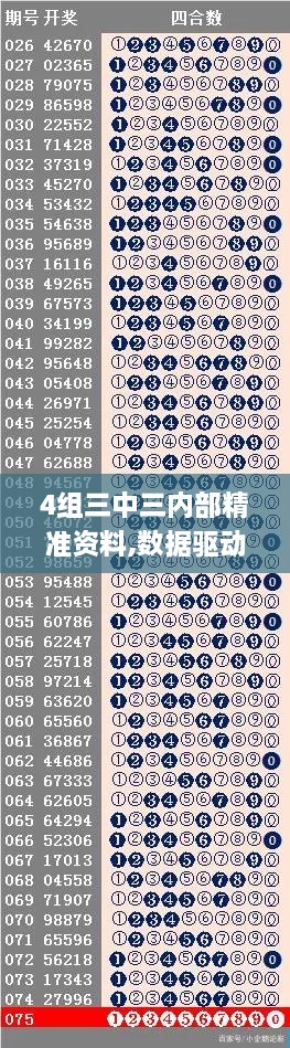 4组三中三内部精准资料,数据驱动方案实施_OP4.939