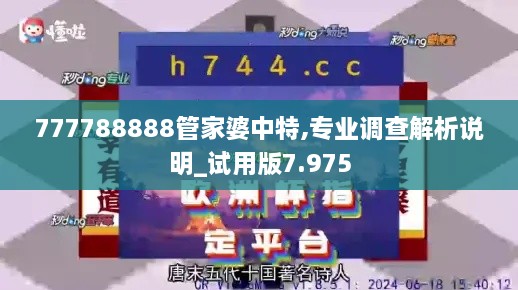 777788888管家婆中特,专业调查解析说明_试用版7.975