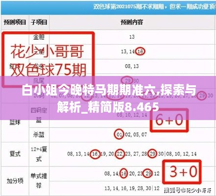 白小姐今晚特马期期准六,探索与解析_精简版8.465