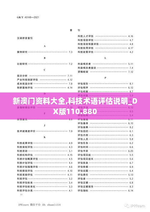 新澳门资料大全,科技术语评估说明_DX版110.880