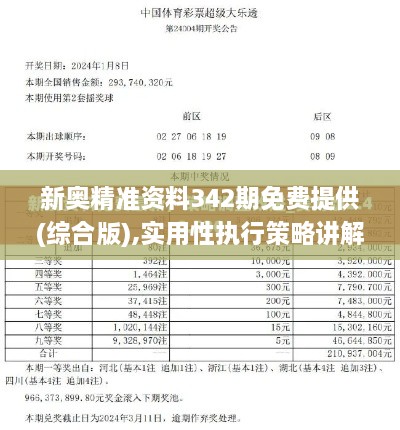 新奥精准资料342期免费提供(综合版),实用性执行策略讲解_HDR3.472