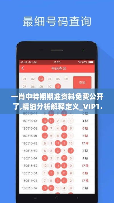 一肖中特期期准资料免费公开了,精细分析解释定义_VIP1.803