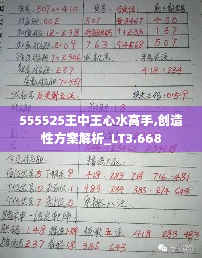 555525王中王心水高手,创造性方案解析_LT3.668