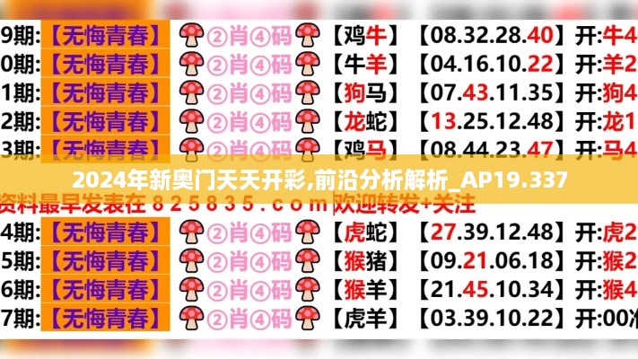 2024年新奥门天天开彩,前沿分析解析_AP19.337