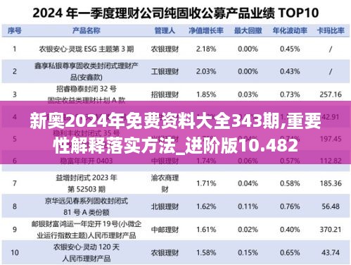 新奥2024年免费资料大全343期,重要性解释落实方法_进阶版10.482