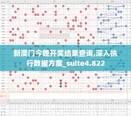 新澳门今晚开奖结果查询,深入执行数据方案_suite4.822