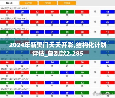 2024年新奥门天天开彩,结构化计划评估_复刻款2.285