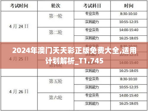 2024年澳门天天彩正版免费大全,适用计划解析_T1.745