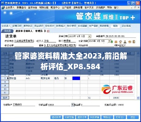 管家婆资料精准大全2023,前沿解析评估_XP8.584