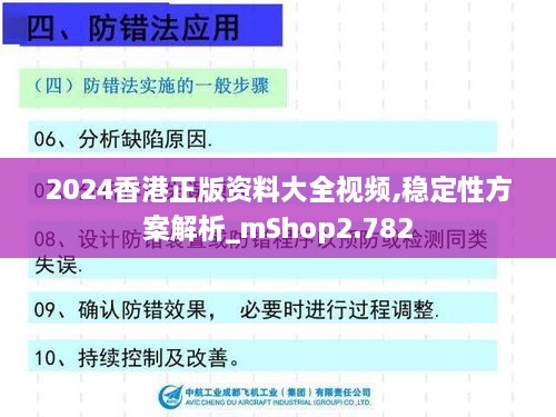 2024香港正版资料大全视频,稳定性方案解析_mShop2.782