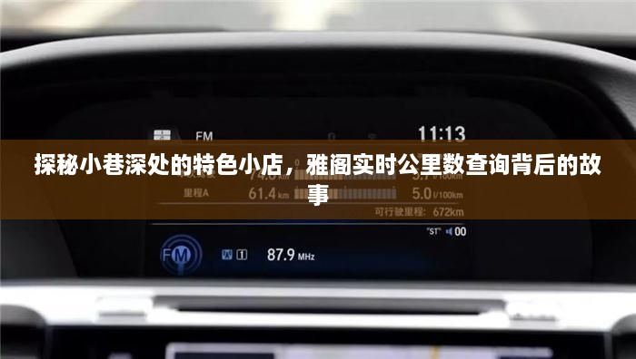 小巷深处的独特风情与雅阁实时公里数背后的故事探索