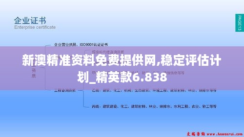 新澳精准资料免费提供网,稳定评估计划_精英款6.838