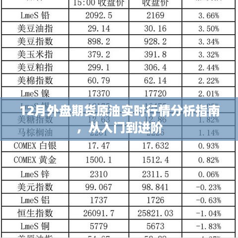 12月外盘期货原油实时行情分析指南，从入门到进阶