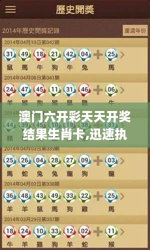 澳门六开彩天天开奖结果生肖卡,迅速执行设计计划_网页版9.620