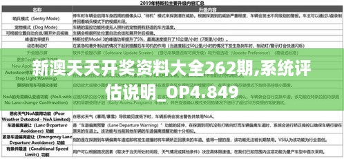 新澳天天开奖资料大全262期,系统评估说明_OP4.849