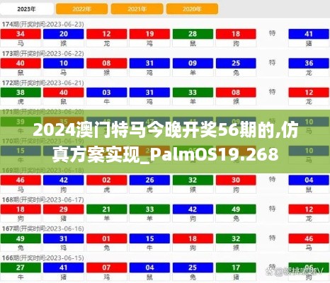 2024澳门特马今晚开奖56期的,仿真方案实现_PalmOS19.268