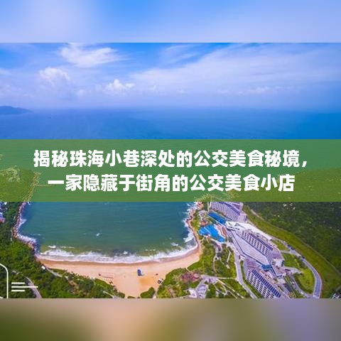 珠海街角公交美食秘境，隐藏在小巷深处的味蕾之旅