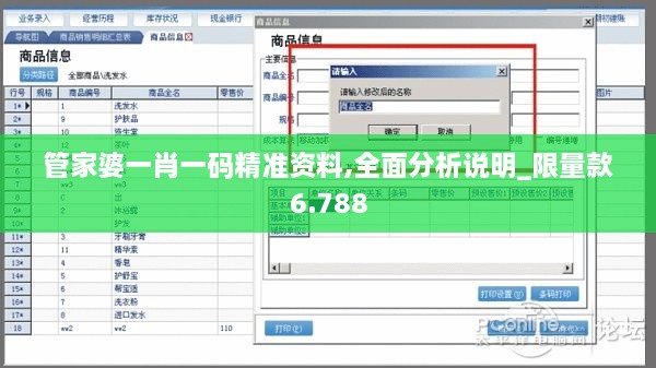 管家婆一肖一码精准资料,全面分析说明_限量款6.788