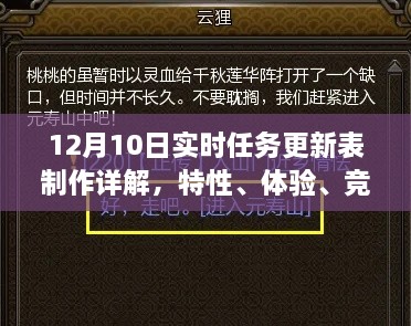 12月10日实时任务更新表制作指南，特性、体验、竞品对比及用户洞察全解析