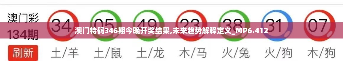 澳门特码346期今晚开奖结果,未来趋势解释定义_MP6.412