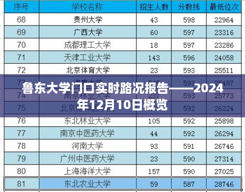 鲁东大学门口实时路况报告（XXXX年XX月XX日概览）